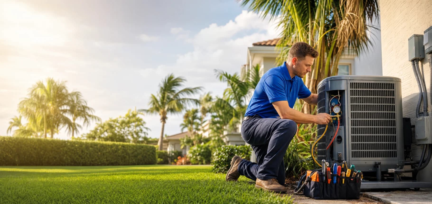 Blue Palm Air & Comfort (Demo) — hvac website demo